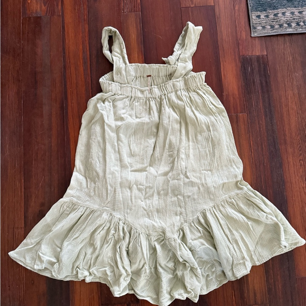 FP Movement by Free People Cream Ruffle Top